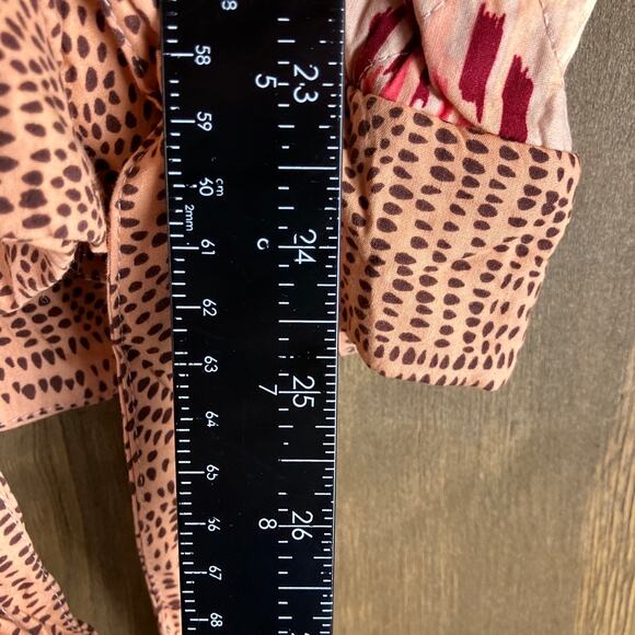 Express Womens Jacket Multicolor Quilted Open Front Belted Cotton Blend Small - Picture 9 of 12